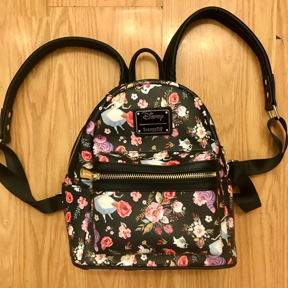 Loungefly X Disney Alice In Wonderland Allover Print Mini Backpack    *NW/OT*